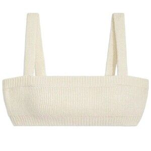 NWT WEWOREWHAT Danielle Bernstein  Sweater Bralette Top Size Large